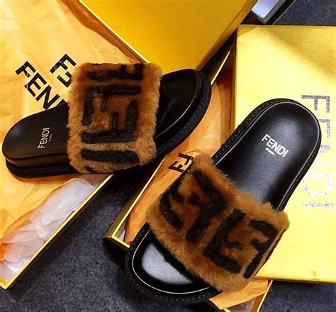 fake fendi fur slides|fendi slides on sale.